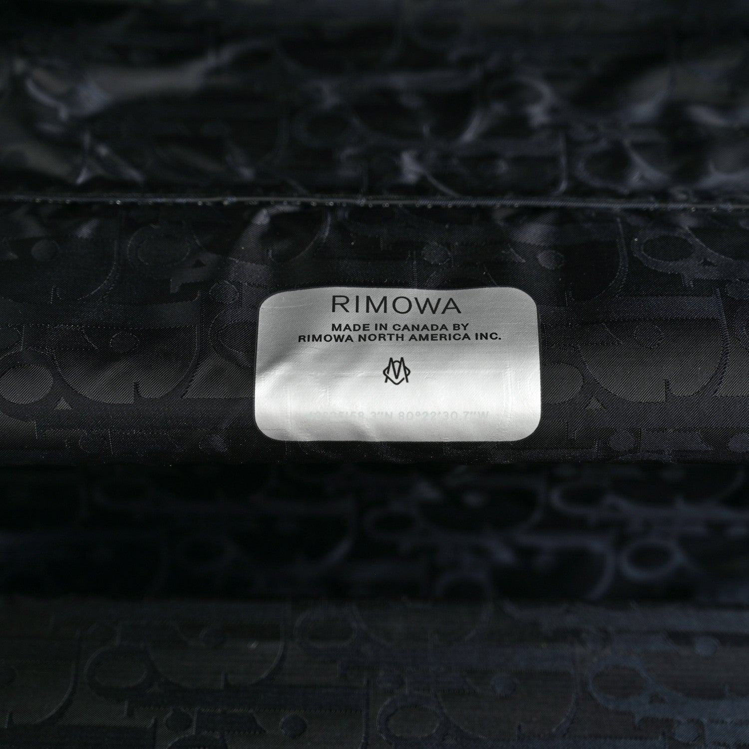 Christian Dior X RIMOWA Aluminum Gradient Cabin Luggage Black Multi 7 of 12