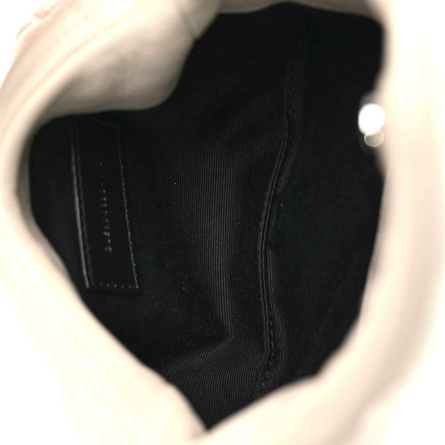 Lambskin Monogram Loulou Puffer Pouch Clutch Crema Soft