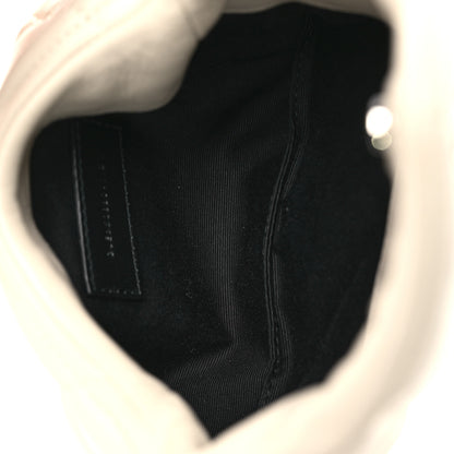 Saint Laurent Lambskin Monogram Loulou Puffer Pouch Clutch Crema Soft 6 of 12