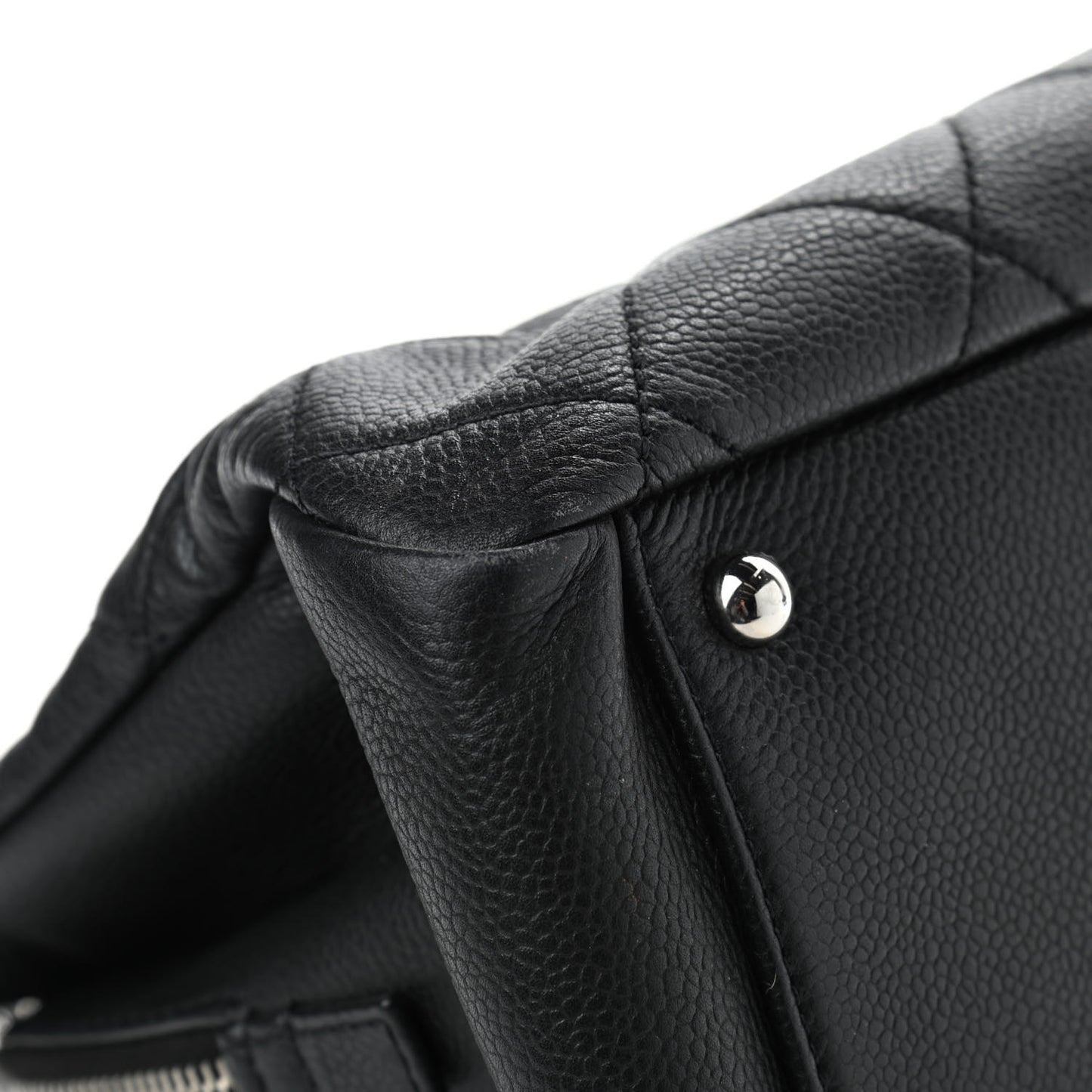 Caviar Quilted Timeless CC Soft Tote Black