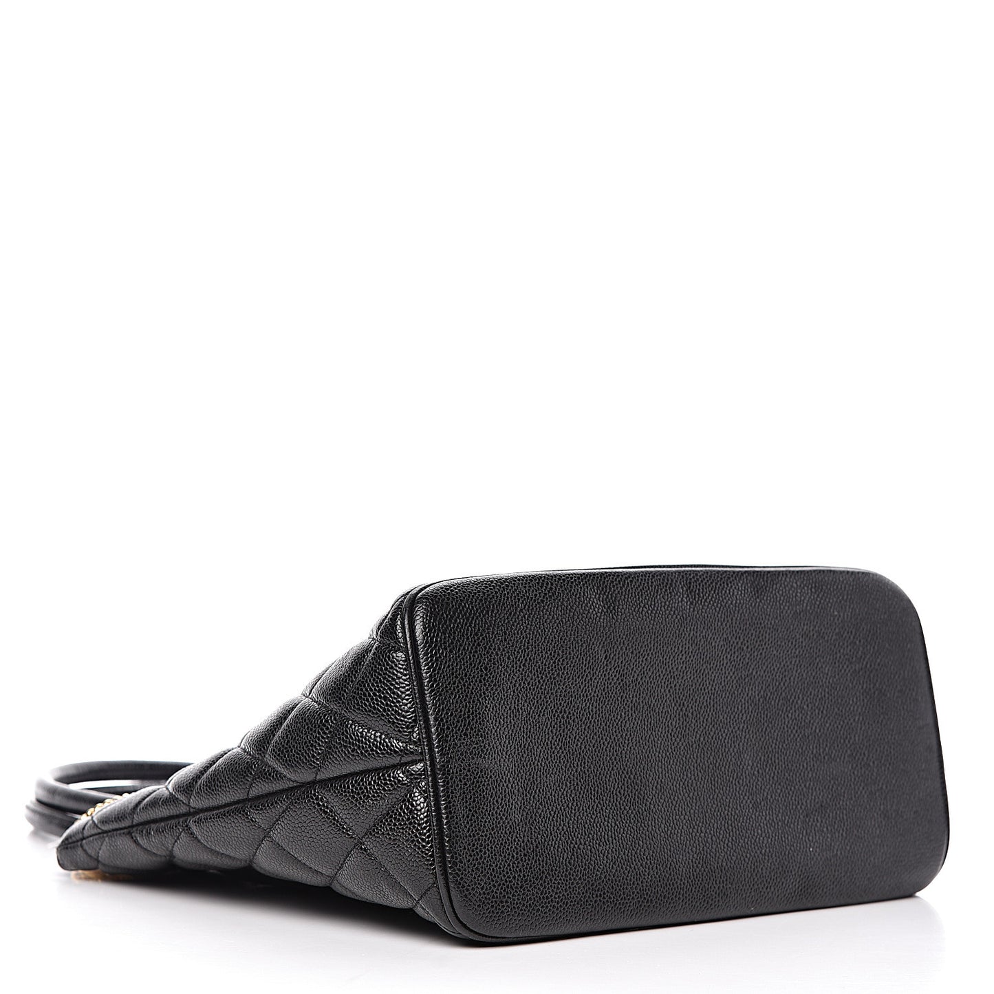 Caviar Quilted Medallion Tote Black
