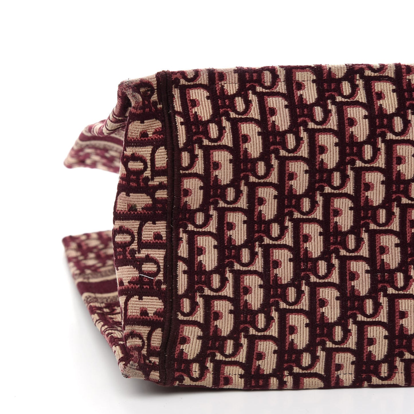 Oblique Large Book Tote Burgundy Multicolor