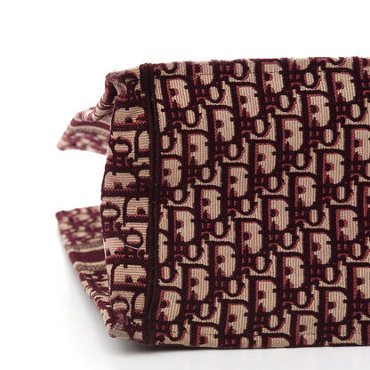 Christian Dior Oblique Large Book Tote Burgundy Multicolor 9 of 10