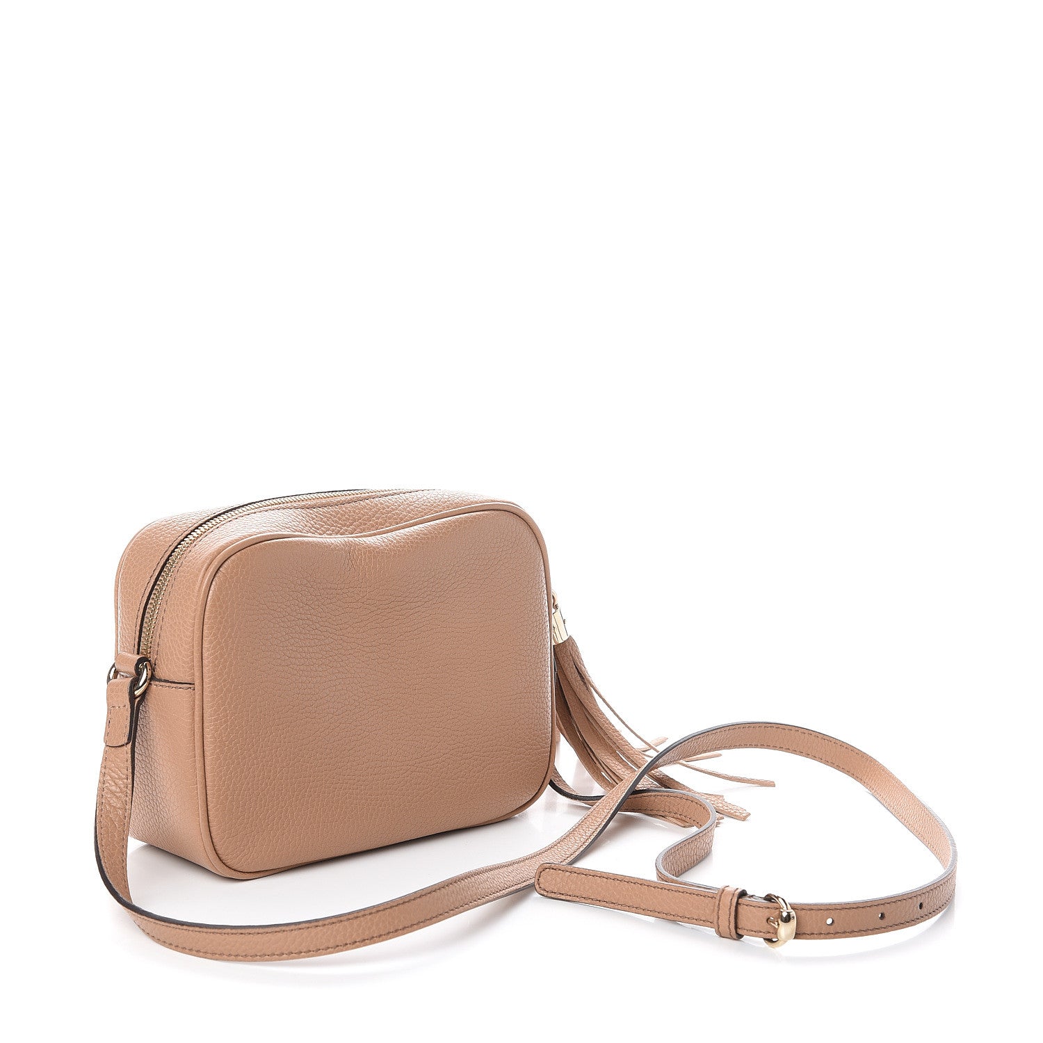 Gucci Pebbled Calfskin Small Soho Disco Bag Camelia 2 of 8