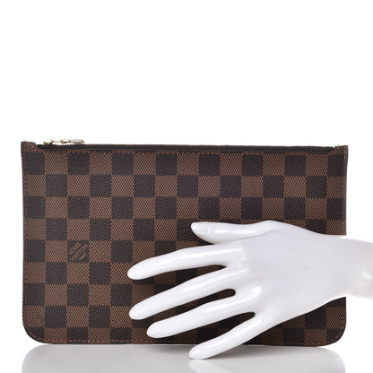 Louis Vuitton Damier Ebene Neverfull MM GM Pochette 2 of 7