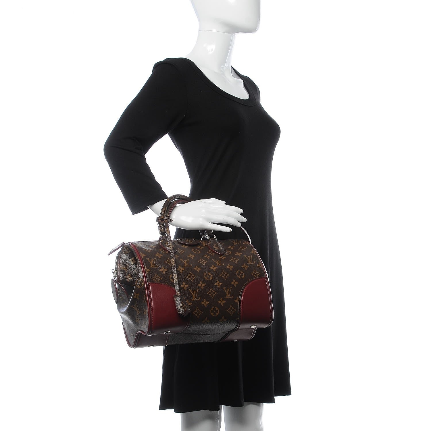 Louis Vuitton Monogram Shine Doc PM Bordeaux 2 of 9