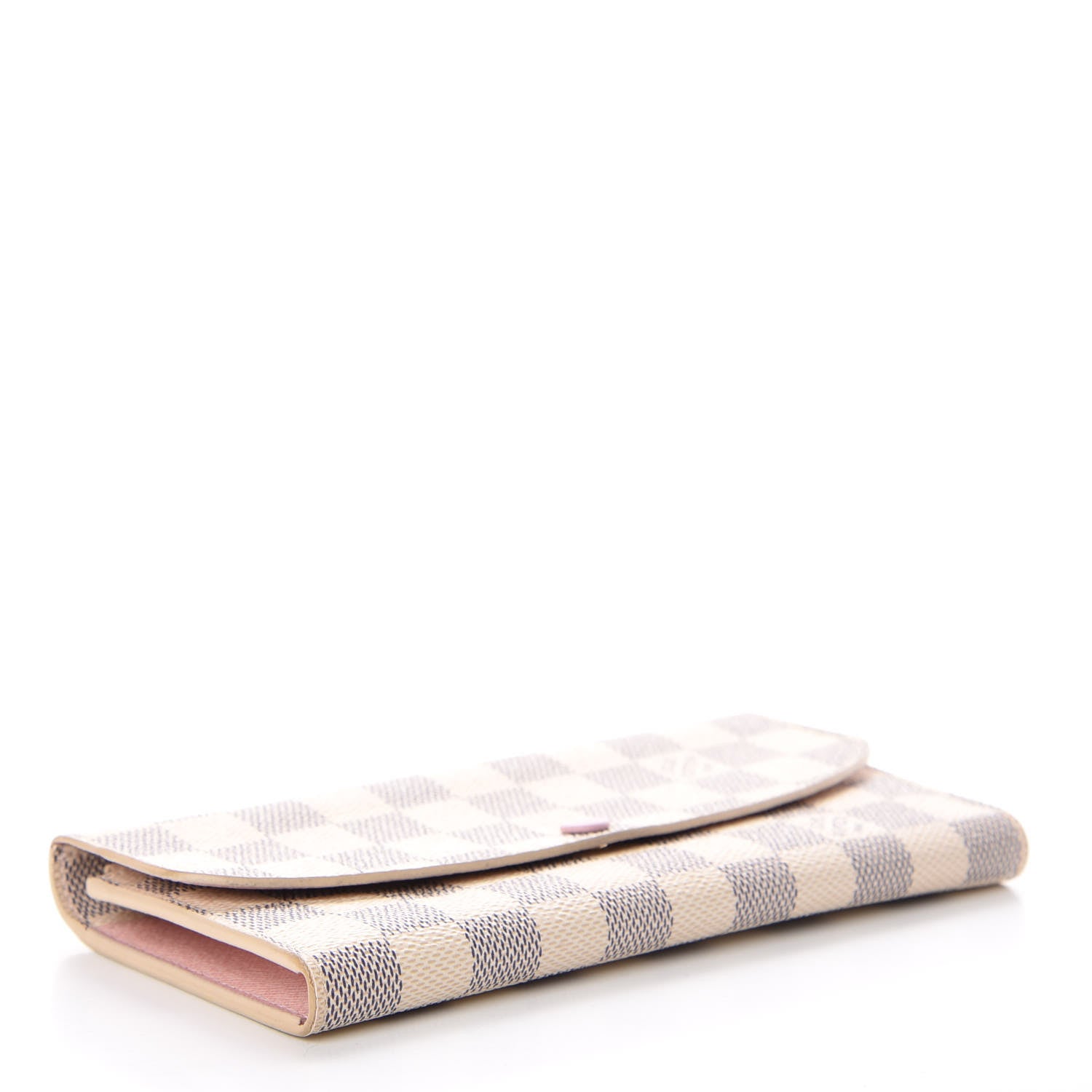 Louis Vuitton Damier Azur Emilie Wallet Rose Ballerine 4 of 8