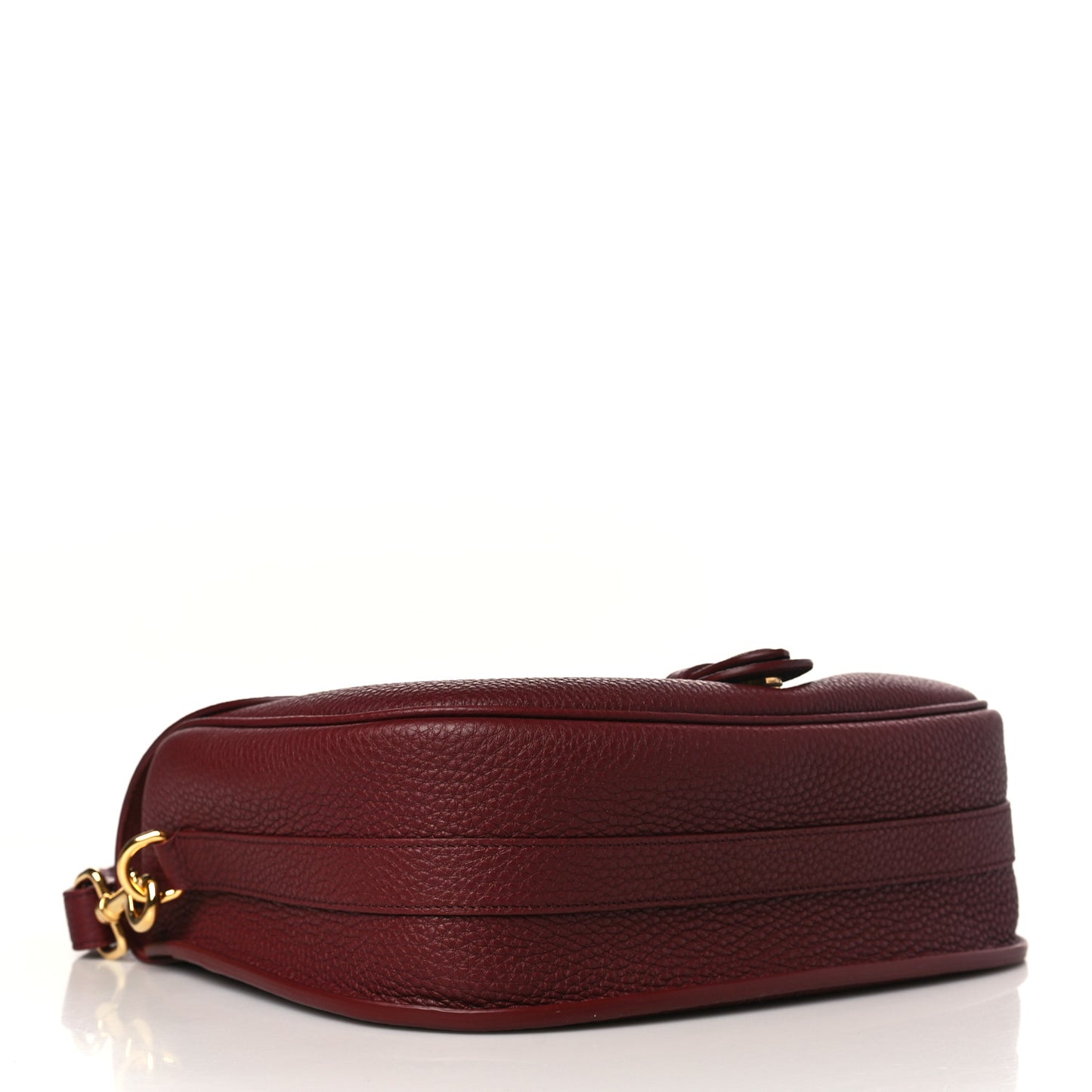 Grained Calfskin Large Bobby Flap Red Bricks