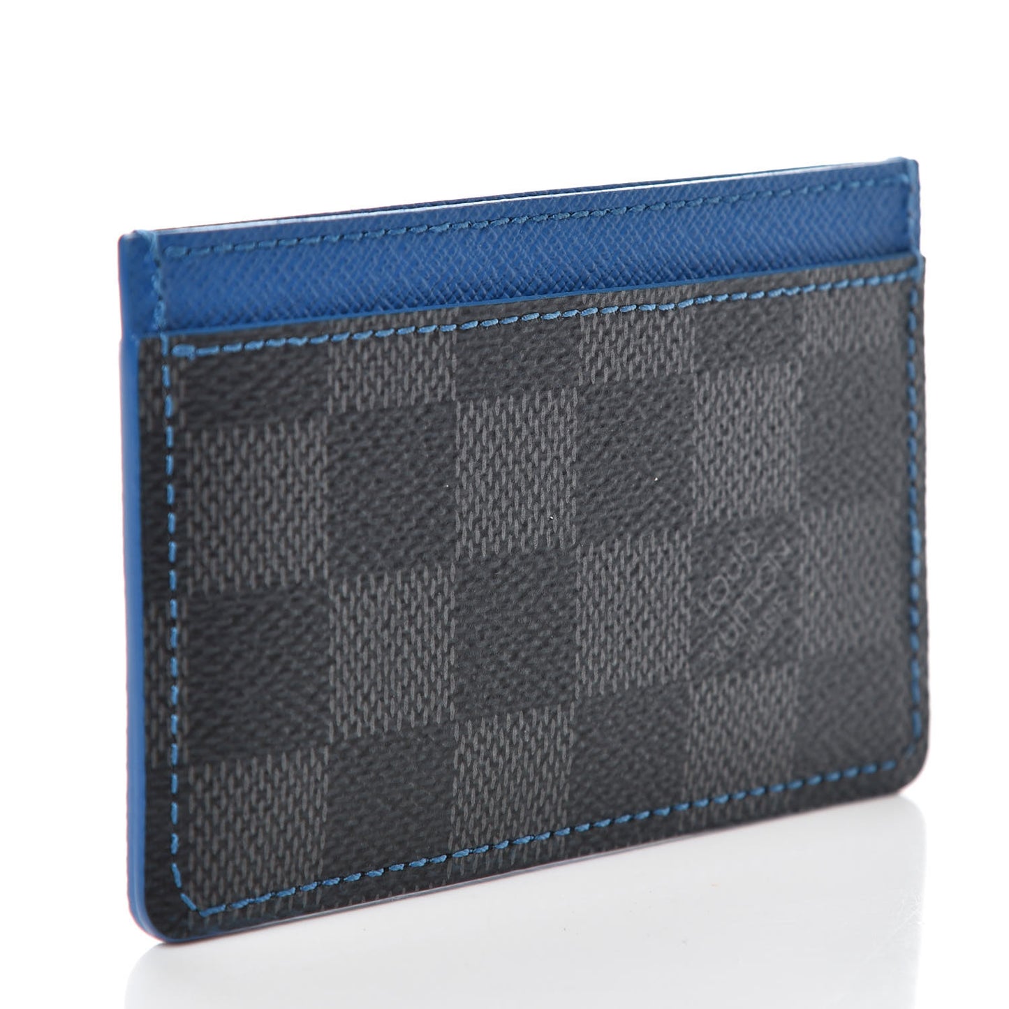 Damier Graphite Card Holder Blue