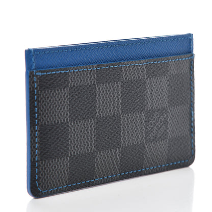 Louis Vuitton Damier Graphite Card Holder Blue 3 of 6
