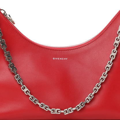 Givenchy Smooth Calfskin Small Moon Cut Out Shoulder Bag Dark Red 7 of 10