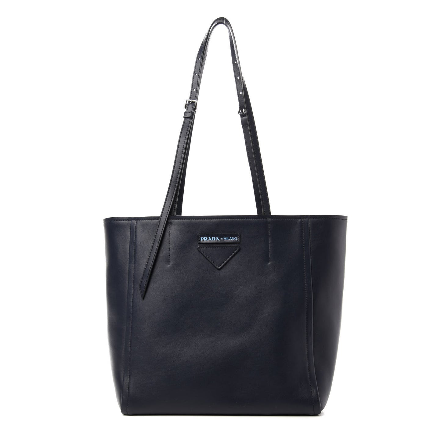 Calfskin Concept Shopper Tote Black Astrale