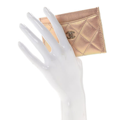 Chanel Iridescent Calfskin Quilted Card Holder Pink 2 of 9