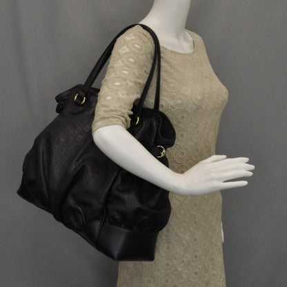 Gucci Guccissima Full Moon Tote Black 2 of 10