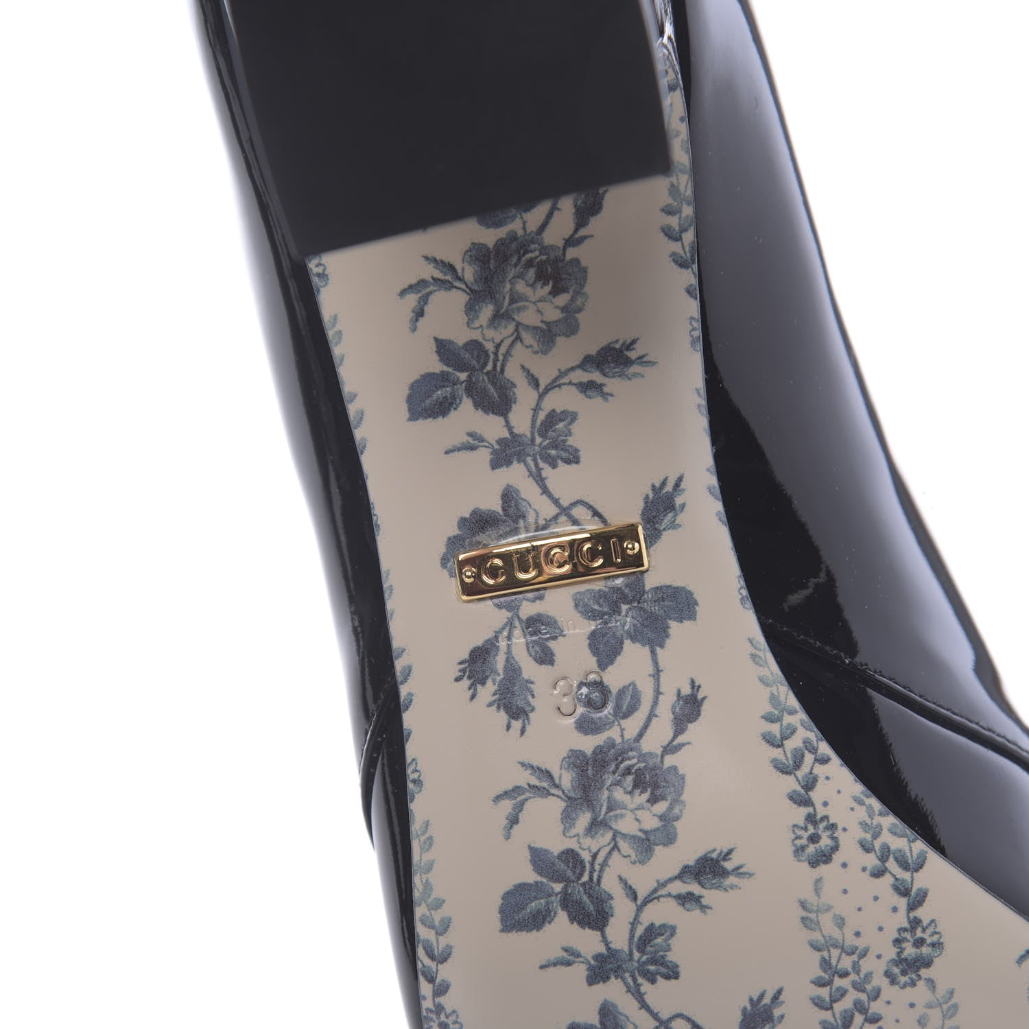 Gucci Vernice GG Victoire 55mm Loafer Pumps 38 Black 8 of 9