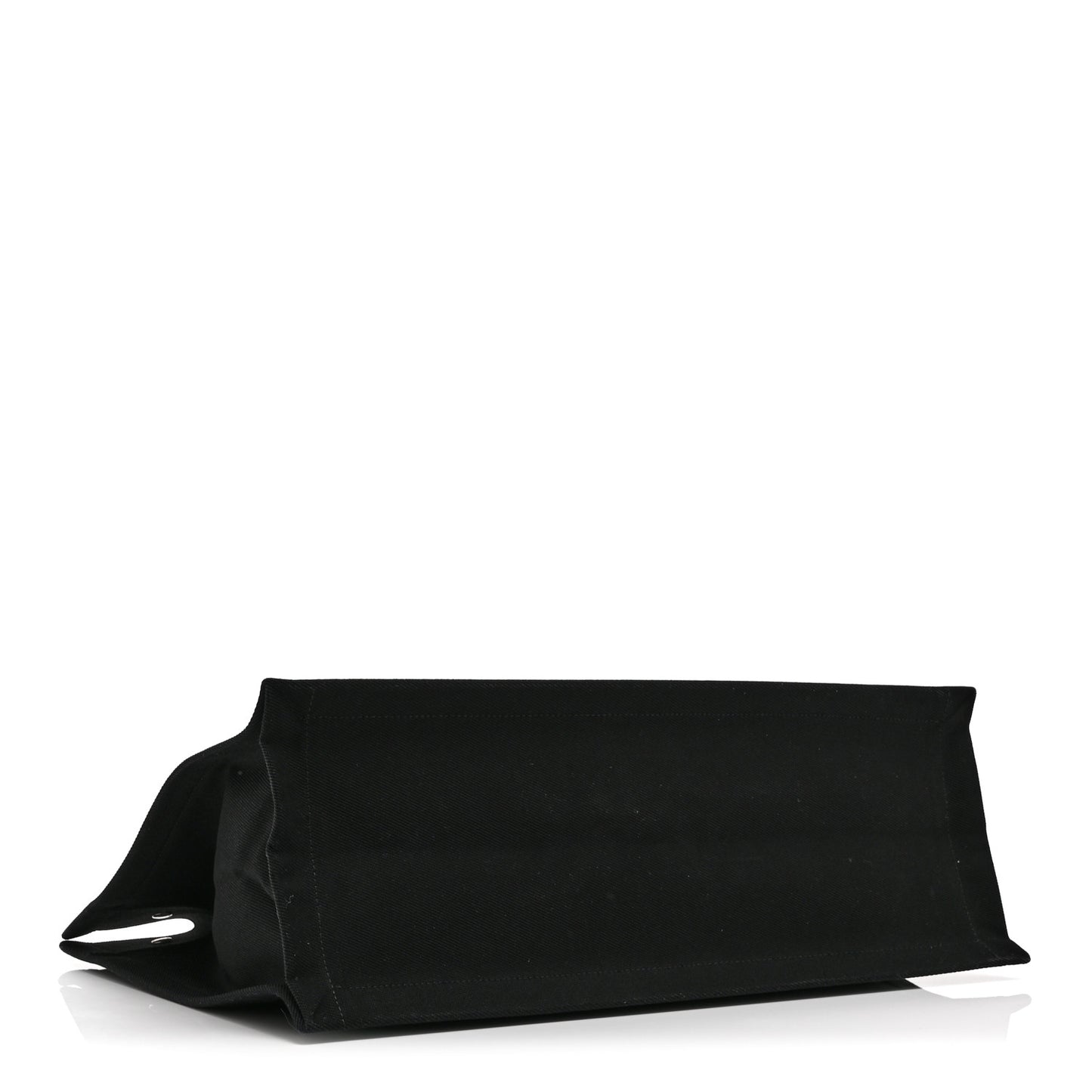 Linen Calfskin Rive Gauche Tote Black