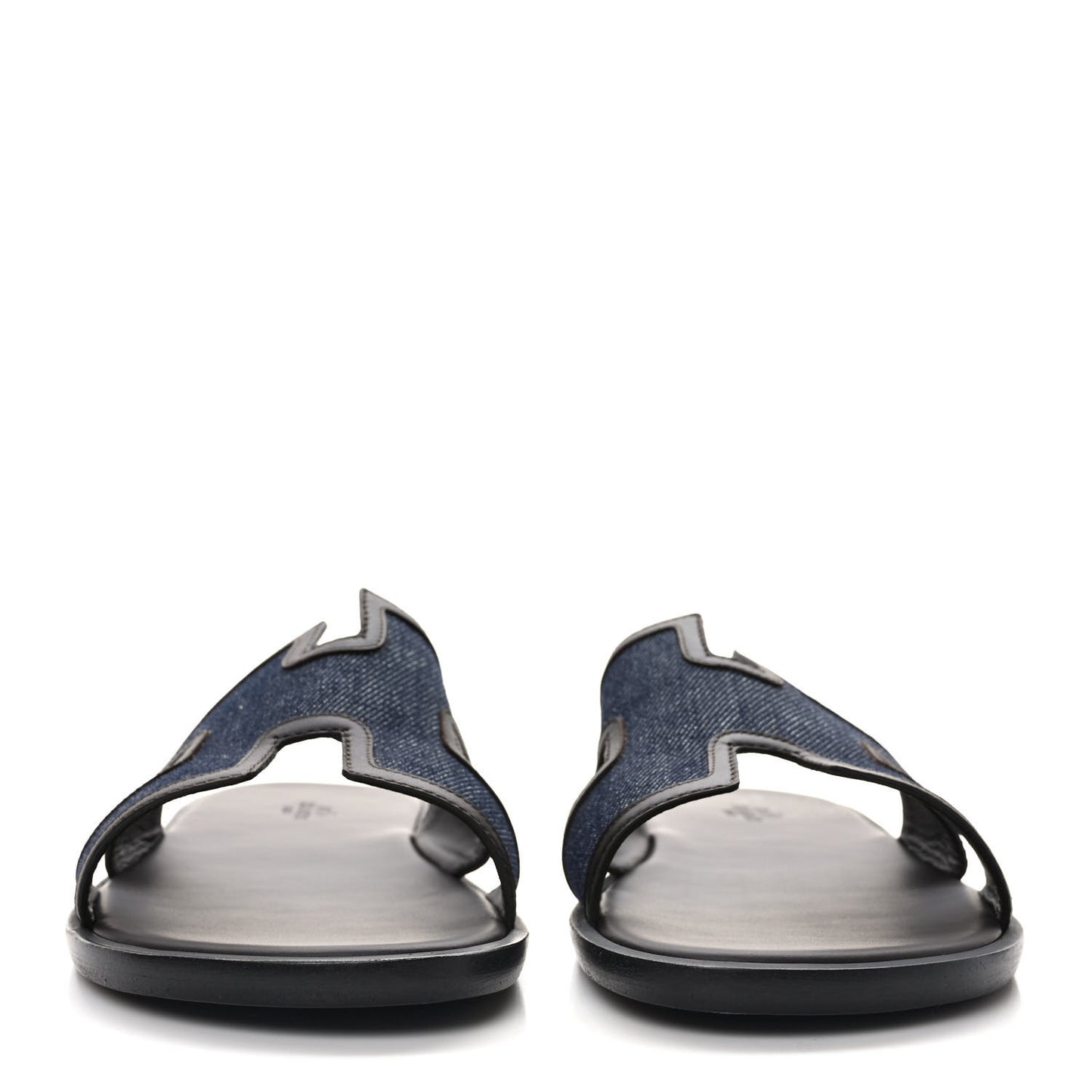 Denim Calfskin Mens Izmir Sandals 42 Bleu Brut