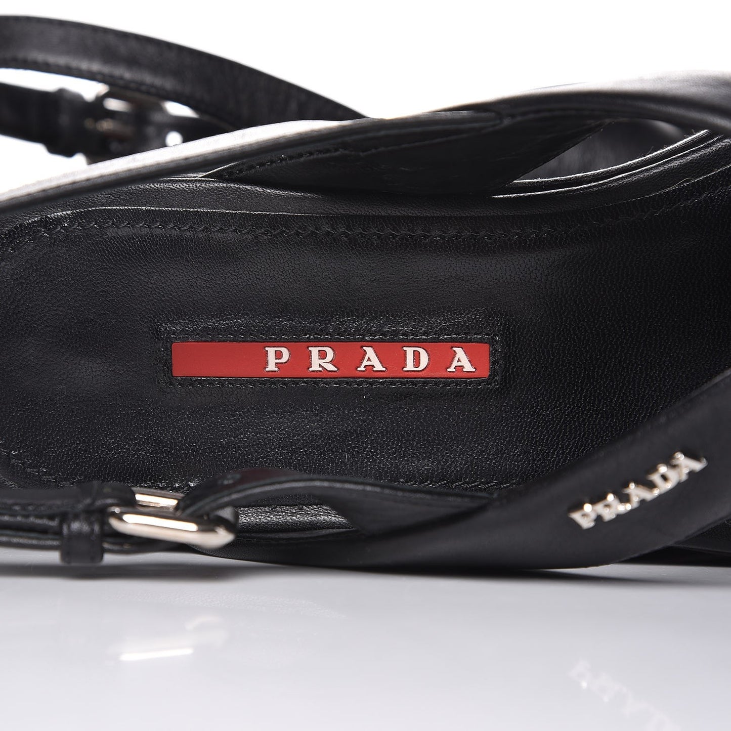 Lambskin Sport Platform Sandals 38 Black