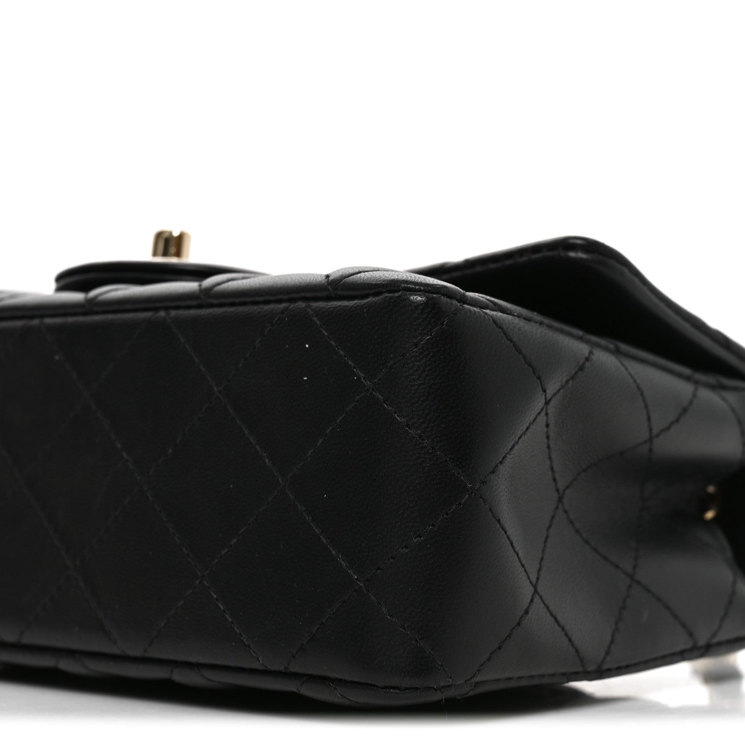 Chanel Lambskin Quilted Mini Rectangular Flap Black 10 of 11