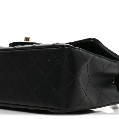 Chanel Lambskin Quilted Mini Rectangular Flap Black 10 of 11