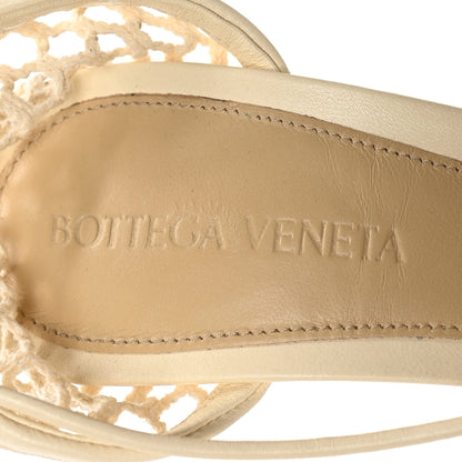 Bottega Veneta Mesh Nappa Stretch Ankle Tie Sandals 36 Toile 7 of 9