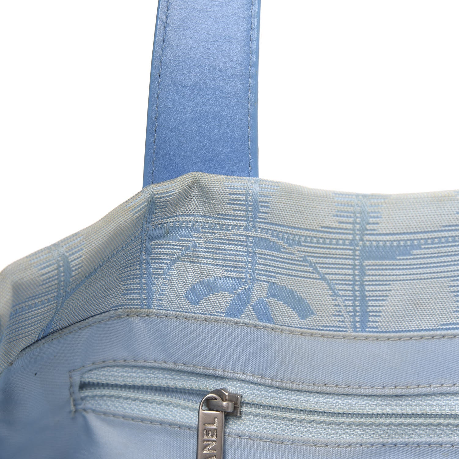 Chanel Nylon Small Travel Tote Blue 13 of 15