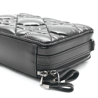 Christian Dior Calfskin Macrocannage Caro Box Bag Black 10 of 11