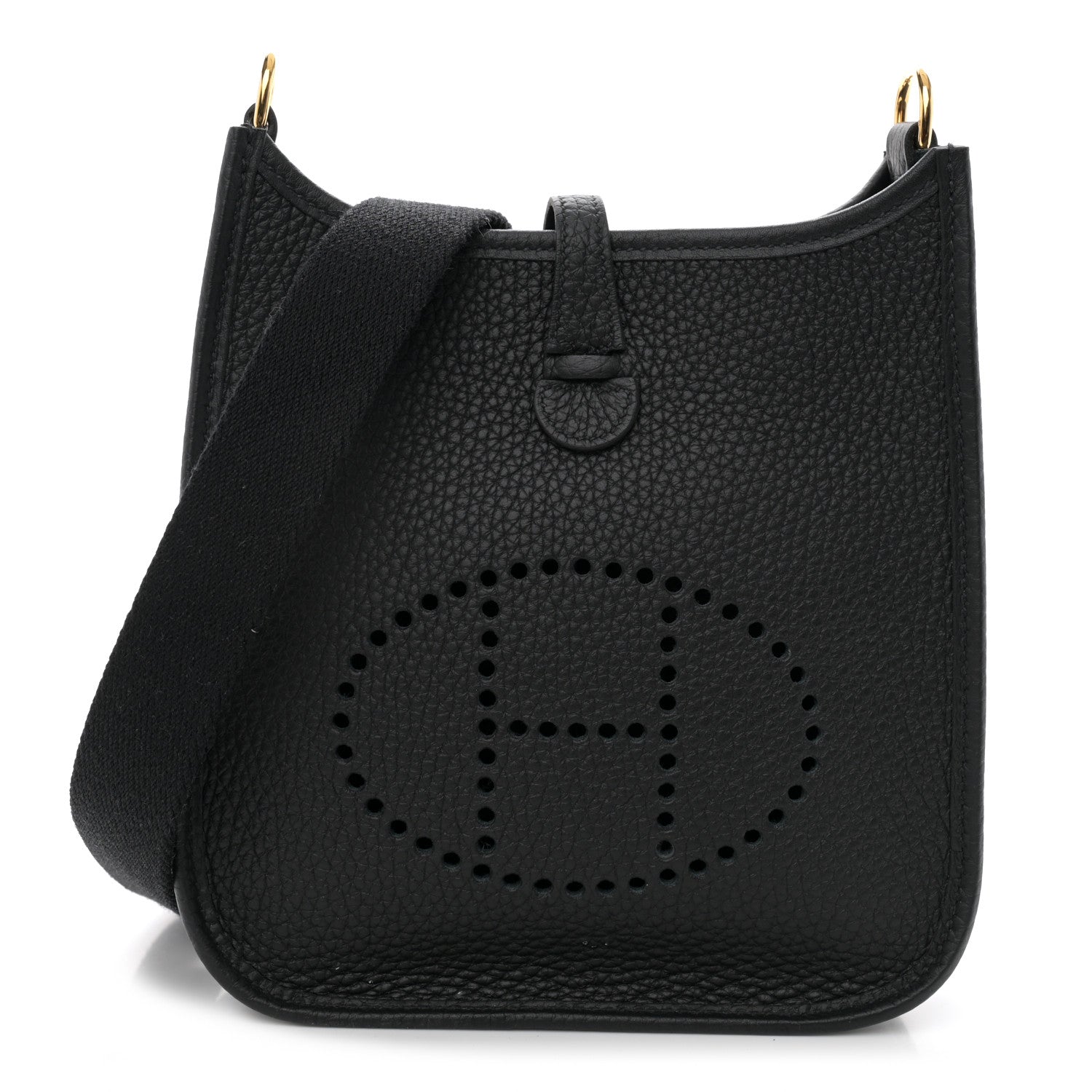 Hermes Taurillon Clemence Evelyne TPM Black 1 of 10