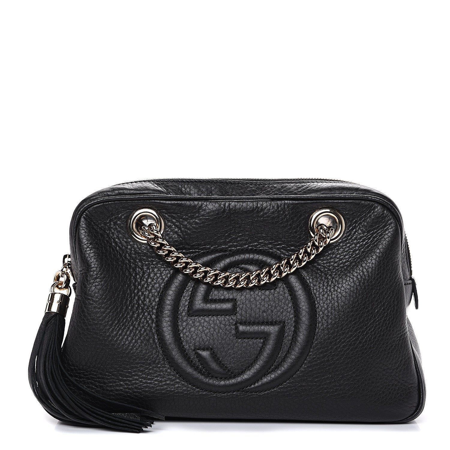 Gucci Pebbled Calfskin Small Soho Bowler Black 1 of 10