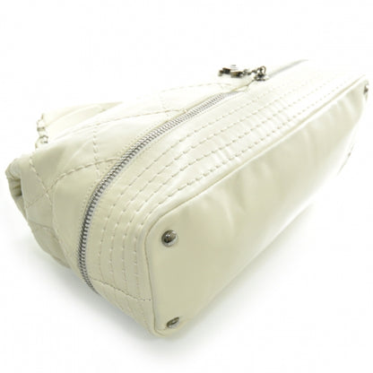 Chanel Calfskin Stitched Large Expandable Flap Bag White 5 of 13
