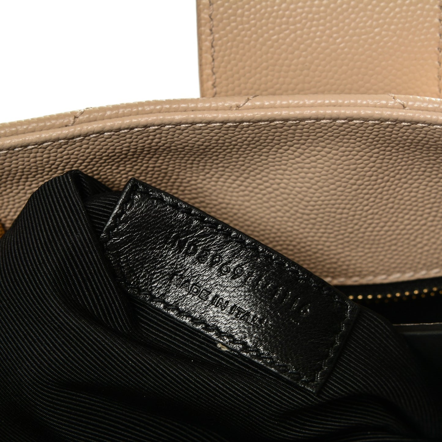 Grain De Poudre Matelasse Chevron Monogram Shopping Bag Nude Powder
