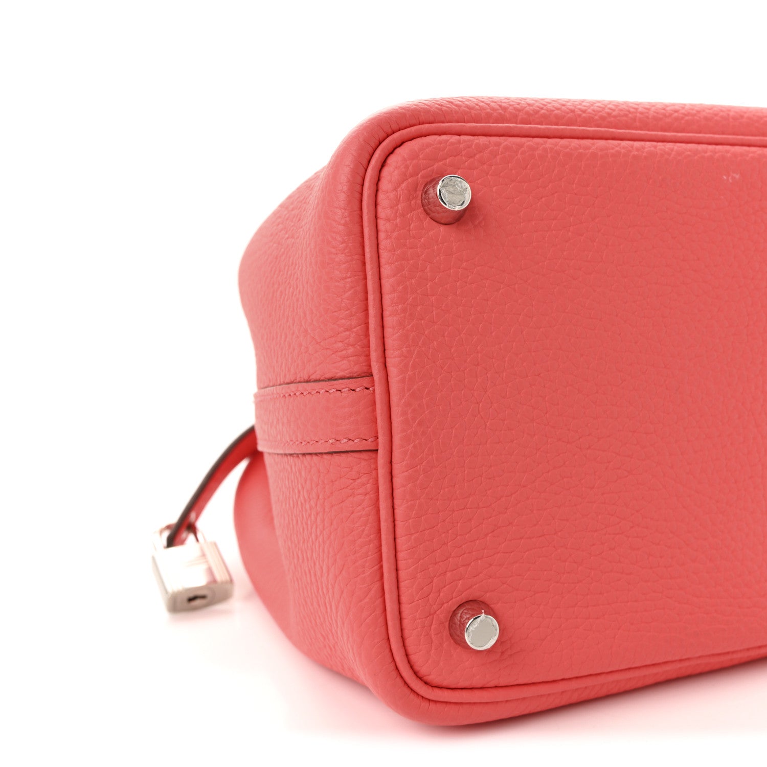 Hermes Taurillon Clemence Swift Eclat Picotin Lock 18 PM Rose Texas Rouge Casaque 8 of 9