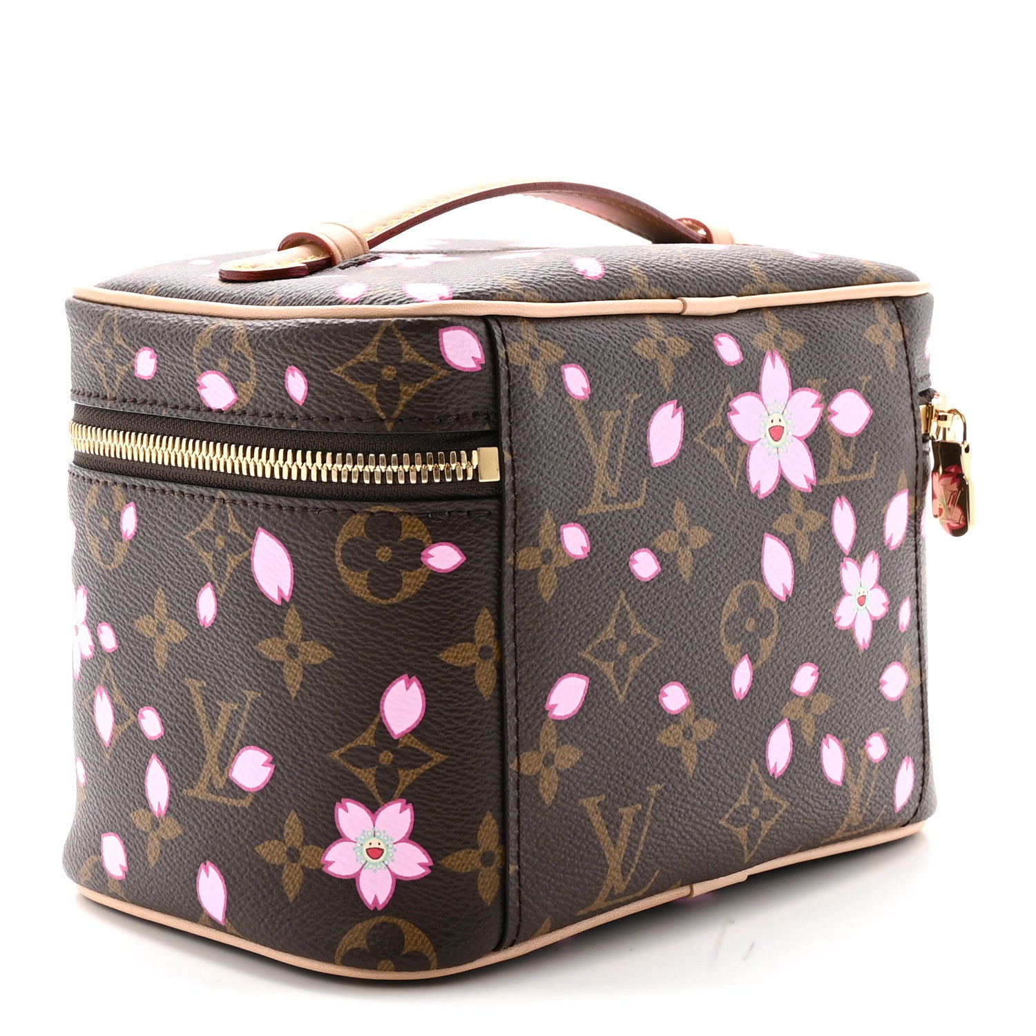 Louis Vuitton LV X TM Monogram Cherry Blossom Nice Mini Sakura Brown 3 of 6