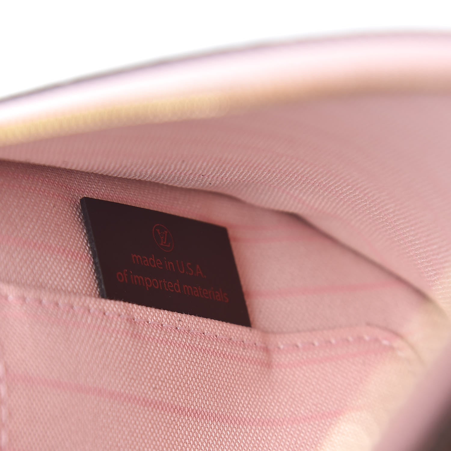 Louis Vuitton Damier Ebene Neverfull MM GM Pochette Rose Ballerine 7 of 8