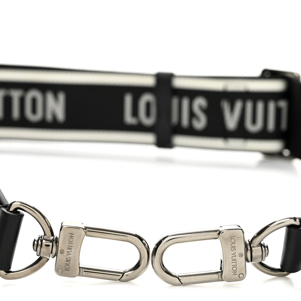 Louis Vuitton Nylon Jacquard Sporty Bandouliere Shoulder Strap Black 3 of 8
