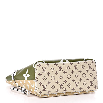 Louis Vuitton Monogram Giant Neverfull MM Kaki 5 of 12