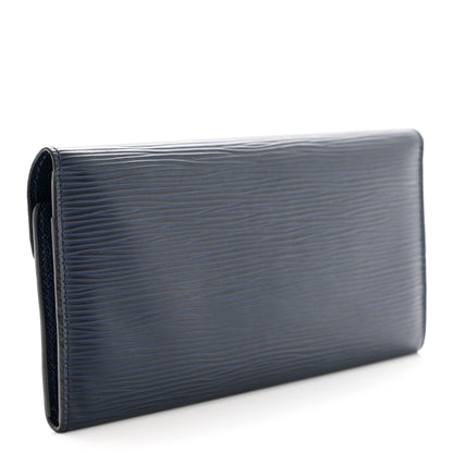 Louis Vuitton Epi Josephine Wallet Indigo 3 of 11