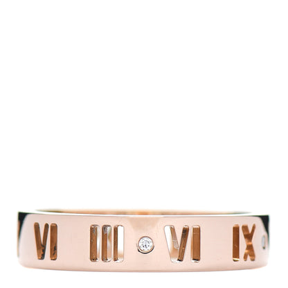 Tiffany 18K Rose Gold Diamond Atlas Pierced Ring 62 10 1 of 5