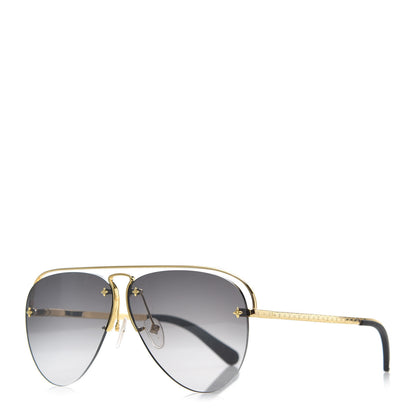 Louis Vuitton Monogram Grease Gradient Sunglasses Z1045W Gray 1 of 8