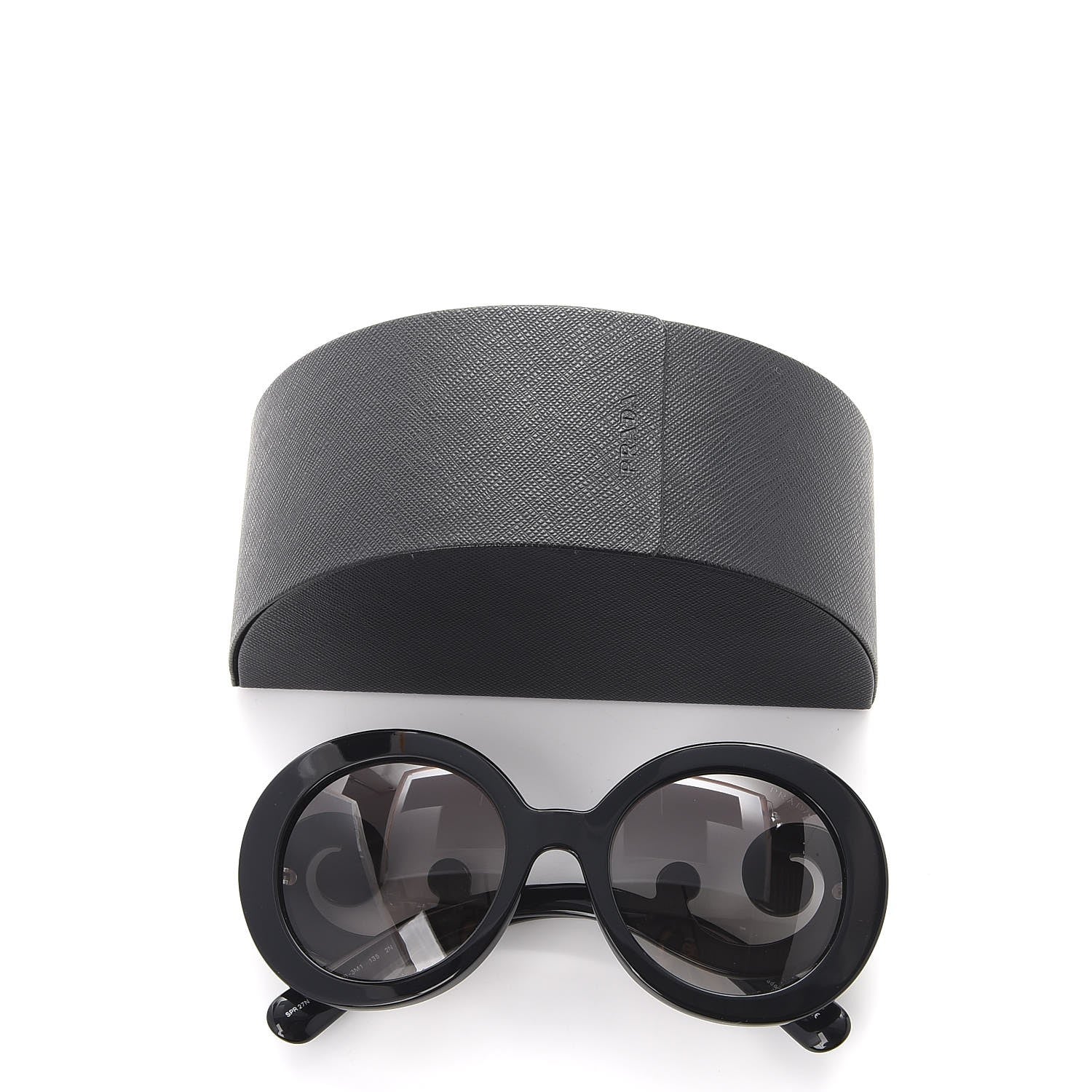 Prada Baroque Sunglasses SPR 27N Black 8 of 8
