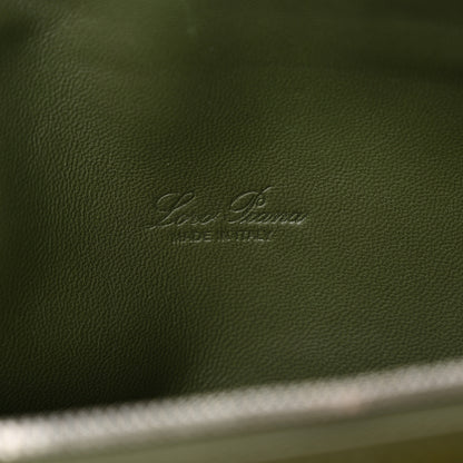 Loro Piana Ostrich L19 Extra Pocket Pouch Dark Lichen Green 6 of 10