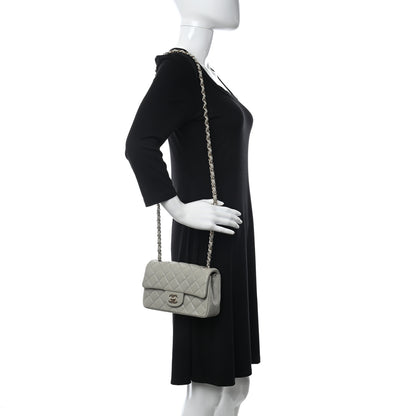 Chanel Lambskin Quilted Mini Rectangular Flap Grey 2 of 10