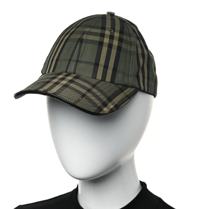Burberry Cotton Icon Check Baseball Hat M Green 2 of 9