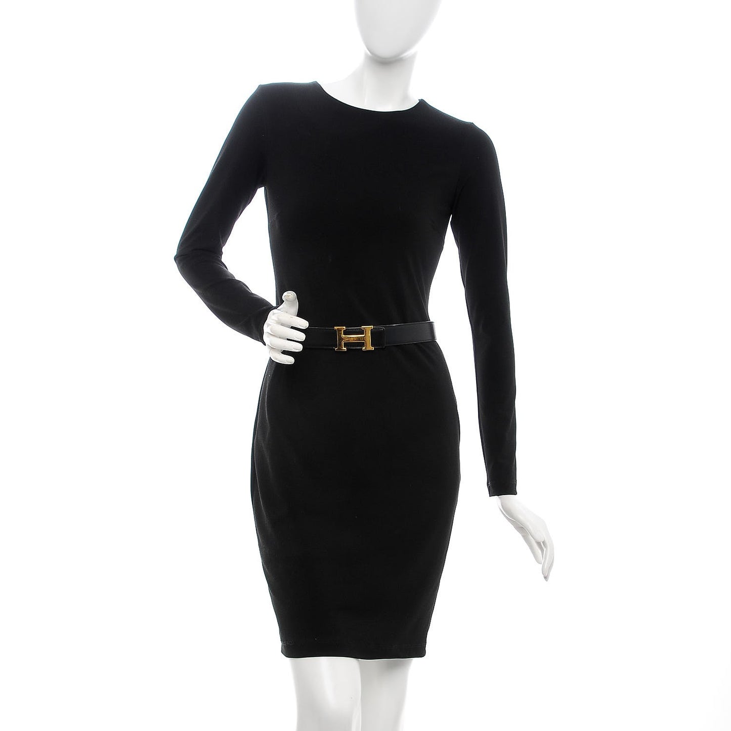 Box Epsom 32mm H Belt 70 Black Gold