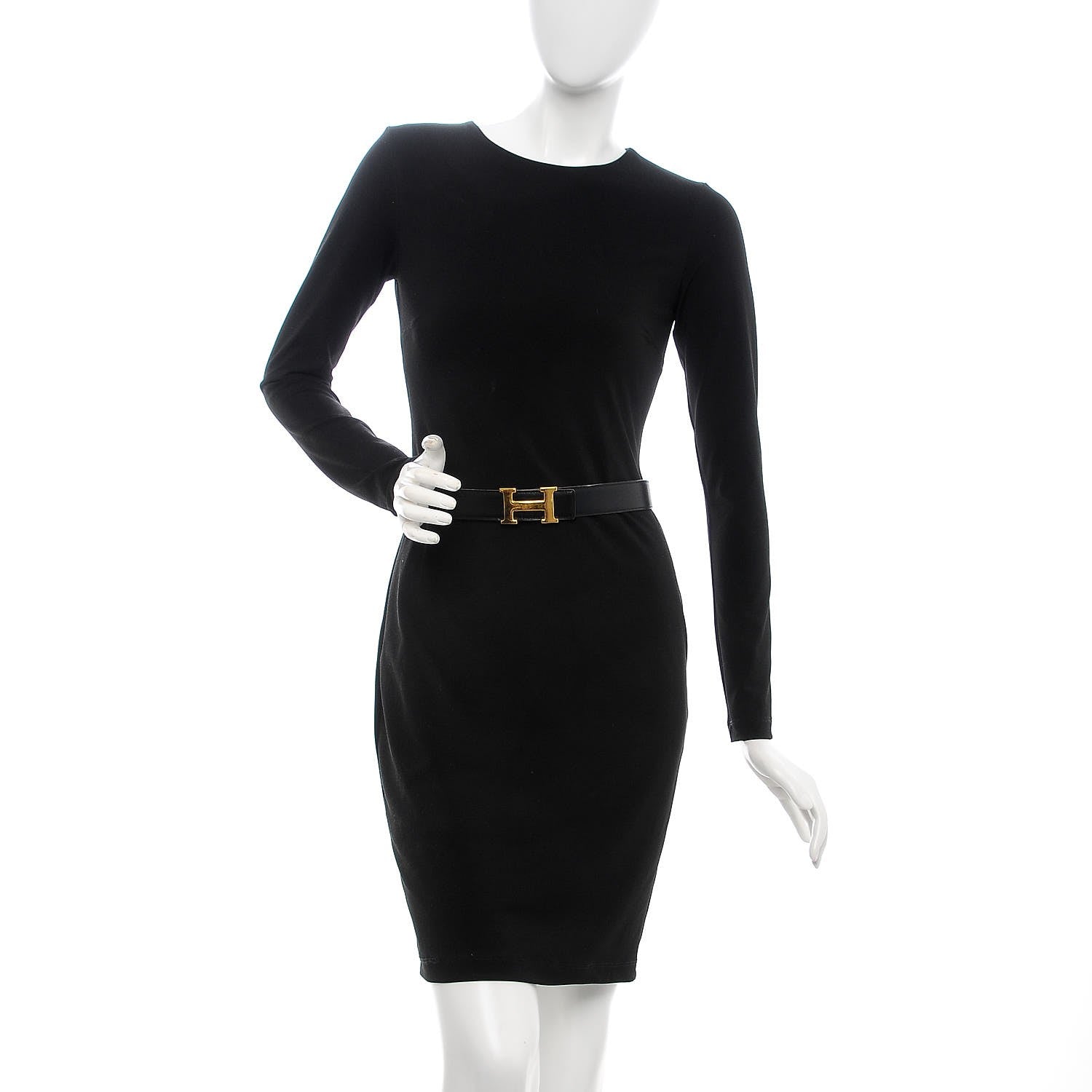 Hermes Box Epsom 32mm H Belt 70 Black Gold 2 of 7