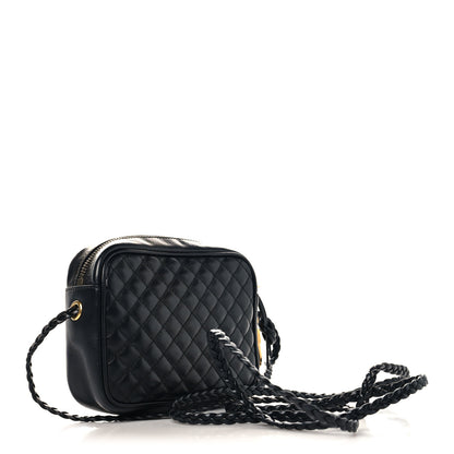 Gucci Calfskin Trapuntata Web Mini GG Shoulder Bag Black 3 of 10