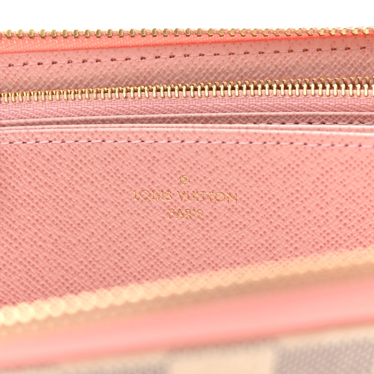 Louis Vuitton Damier Azur Zippy Wallet Rose Ballerine 7 of 7