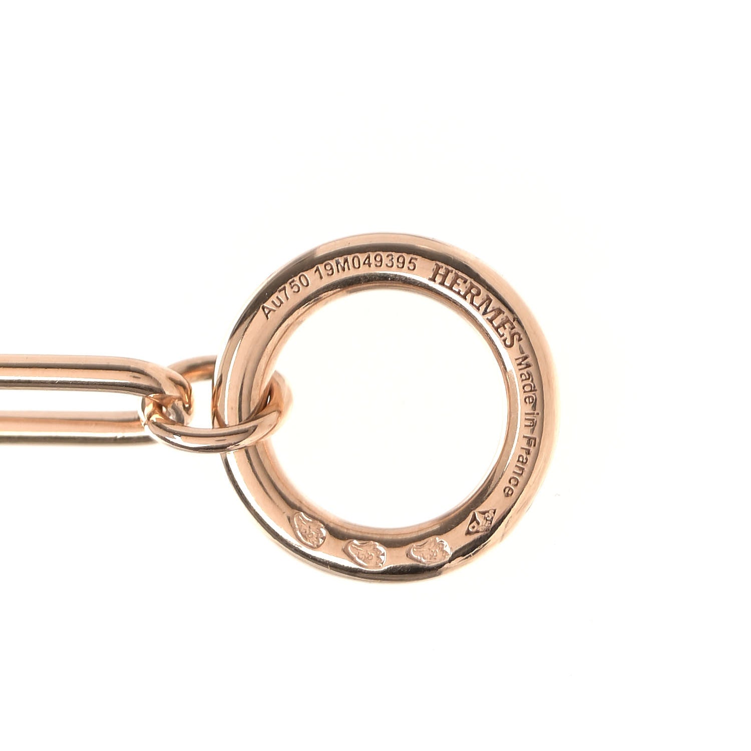 Hermes 18K Rose Gold Echappee Extra Long Necklace 4 of 5