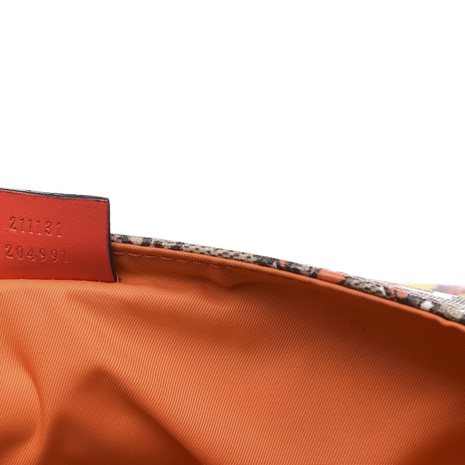Gucci GG Supreme Monogram Space Cats Diaper Bag Orange 8 of 12