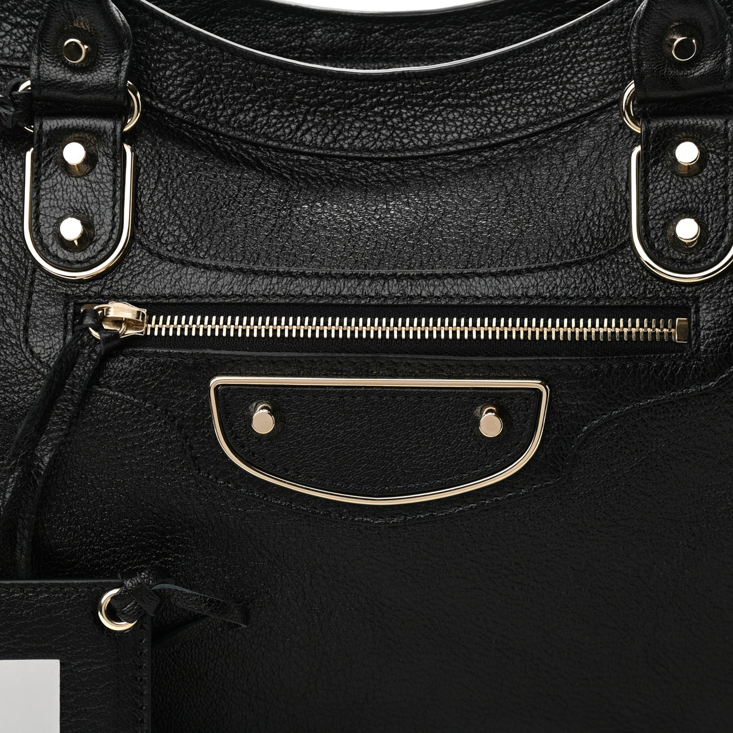Chevre Gold Metallic Edge Hardware City Black